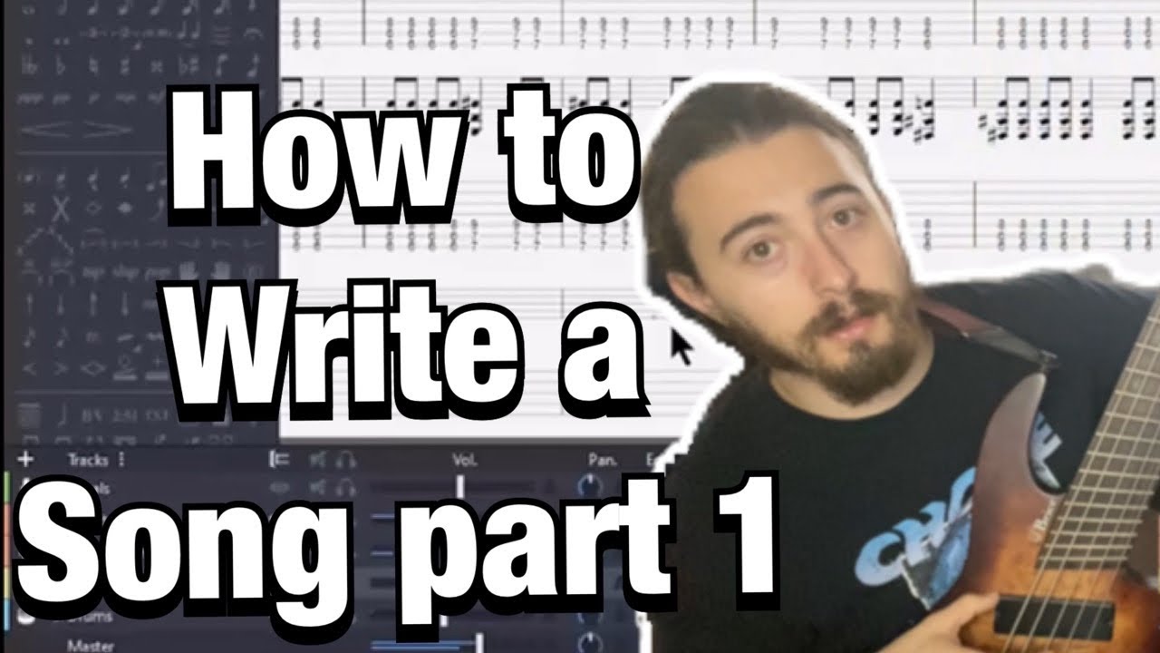 How to write a song part 1: Intro and verse | Guitar pro - YouTube