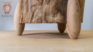 Woodworking DIY Furniture Production | Making a log stool with a power tool | woodworking # 036