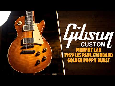Gibson Custom Murphy Lab 1959 Les Paul Standard Mismatched Top | Golden Poppy Burst - Heavy Aged