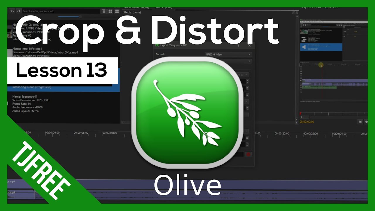 olive video editor windows Olive Lesson 13 - Crop Video and Other Distort Effects