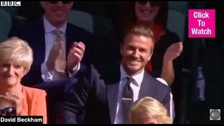 David Beckham Catches Tennis Ball With One Hand At Wimbledon — Watch
