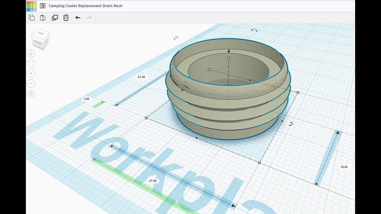 3d Printing A Retrofit Coleman Cooler Drain Plug Neck YouTube