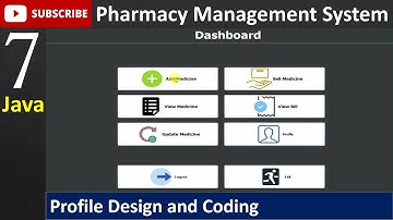 7. Pharmacy Management System in java - Pharmacist Dashboard Page (JFrame, Mysql Database, Netbeans)