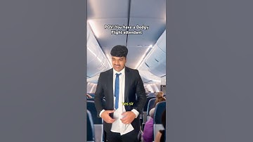 POV : You have a dodgy flight attendant #zdotss #flight #comedy #skit #viral #explore