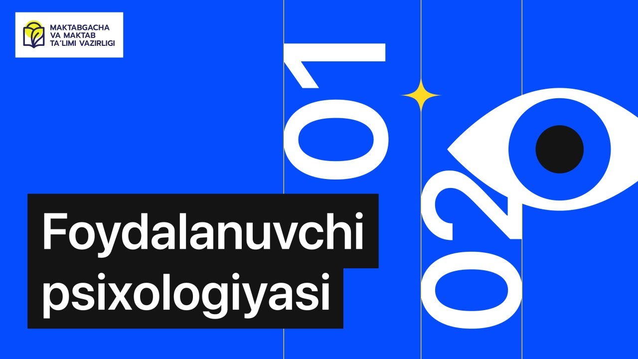 Veb-dizayn. 6- dars. Foydalanuvchi psixologiyasi - YouTube