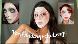Yarn makeup challenge | full tutorial video | makeup challenge | @beautuandtherashmi