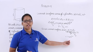 Class10th – Volume of Cylinder Problem-4 | Surface Area and Volumes | Tutorials Point
