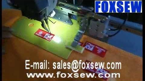 Automatic Label Attaching Pattern Sewing Machine