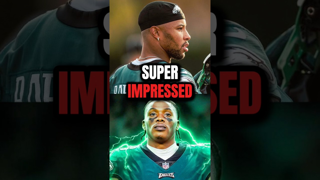 WATCH: Saquon Barkley Says This Eagles Weapon Is An ABSOLUTE STEAL! 😱 #eagles #nfl #shorts