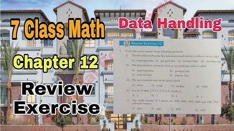 Class 7 Math Chapter 12 Review Exercise 12 | Q.1 | Data Handling |SNC|NBF|math 7|ilmi darasgah
