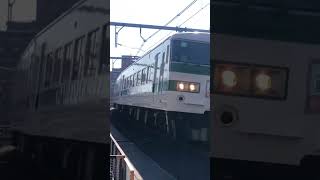 185系横帯C1編成タイフォン&爆音モーター#185系