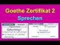 Goethe Zertifikat A2 Sprechen | German Speaking Exam A2