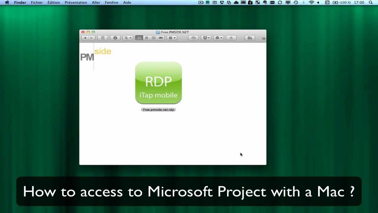 How to run Microsoft Project Pro with a Mac Os X - YouTube