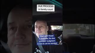 DUE PROCESS in your family court case