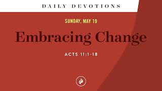 Embracing Change - Daily Devotional