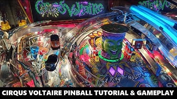 Cirqus Voltaire Pinball Tutorial & Gameplay (Bally Williams 1997)