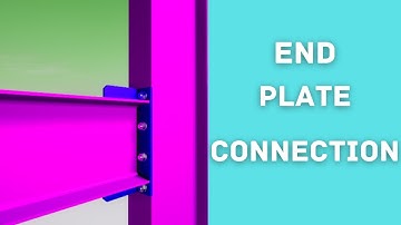 End Plate Connection | Steel Connection Details | Tekla Structures #civilengineering #tekla #steel