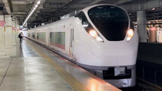 E657系ｶﾂK9編成が北千住駅3番線を通過するシーン（2024.9.3.11:59）