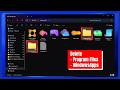 Deleting Program Files & WindowsApps folders on non-C drives (commonly from Xbox or Microsoft Store)