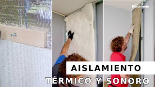 AISLAMIENTO térmico y sonoro de PARED: 3 ejemplos prácticos con Bricomania