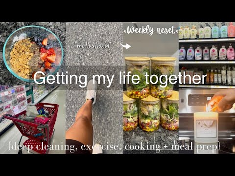 WEEKLY RESET : GETTING MY LIFE TOGETHER, MEAL PREPPING, CLEANING, HYGIENE RESTOCK,  + MORE!