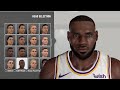 Lebron james face creation 2k21