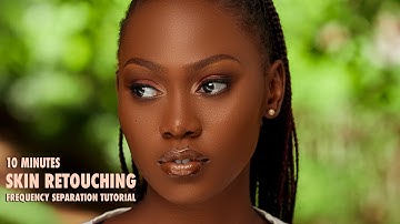 High-End Skin Retouching Beginner Photoshop Tutorial 10 Minutes | Frequency Separation