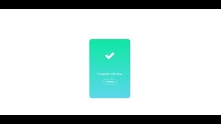 Congrats! and Oops UI design with animation by JQuery (very simple) screenshot 2