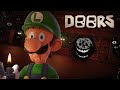 Luigi plays roblox doors ft mario  frankie