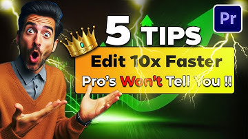 5 Secret Tips Every VIDEO EDITOR Should Know #secret  #premierepro2024
