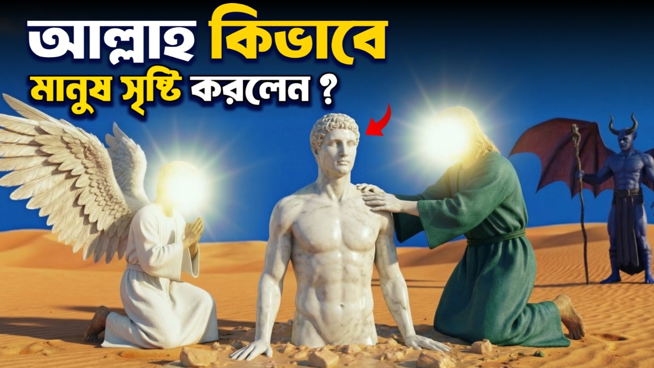 মানুষ সৃষ্টির রহস্য | হযরত আদম আঃ এর বিস্ময়কর সৃষ্টি | Creation of Adam | Islamic Story in Bangla