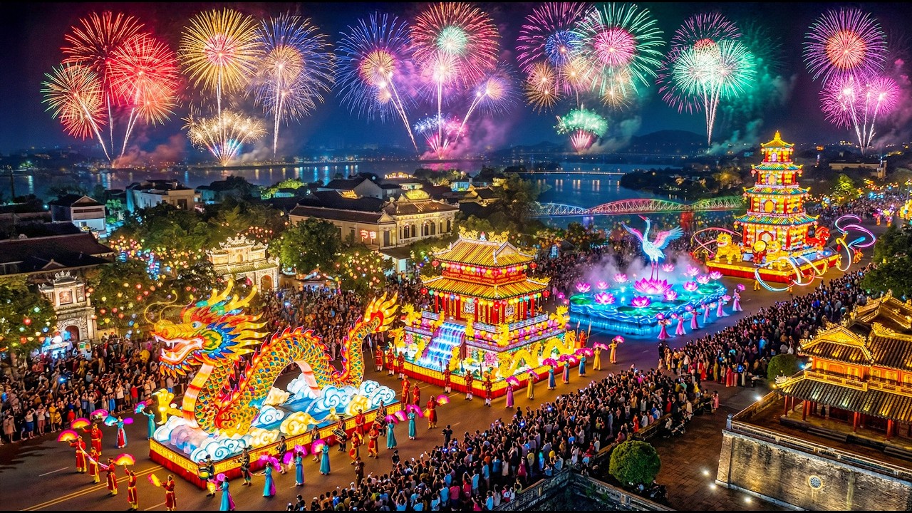 Парад в честь Королевского двора Хюэ 2026 (4K) | Крупнейший культурно-туристический фестиваль Вьетна