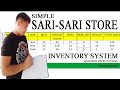 SARI-SARI STORE INVENTORY SYSTEM USING MICROSOFT EXCEL