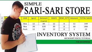 SARI-SARI STORE INVENTORY SYSTEM USING MICROSOFT EXCEL screenshot 5