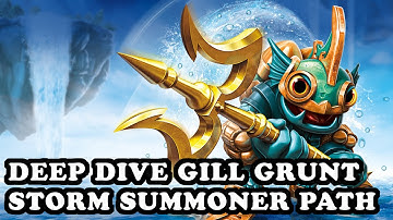 Skylanders Superchargers - Deep Dive Gill Grunt - Storm Summoner Path - GAMEPLAY
