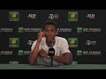 Felix Auger Aliassime Press Conference Following 2nd Round Win 2022 BNP Paribas Open