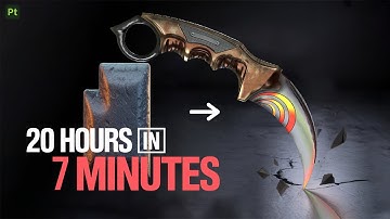 Substance Painter - Krambit 3D Texture (Timelapse)