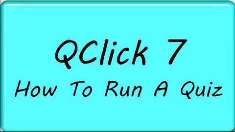 QOMO QClick: How to Run a Quiz
