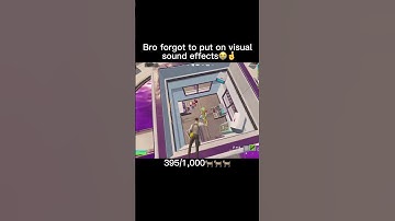 Bro forgot to turn on visual sound effects😭#fortnite #fortnitebattleroyale #gaming