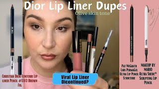 Finding Dupes for a discontinued Popular Lip Liner Dior Brown Fig
