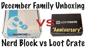 Nerd Block vs Loot Crate - Unboxing December 2014