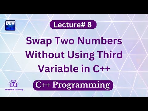 C++ Program to swap two variables without using Third Variable | C++ Programming Tutorials #coding