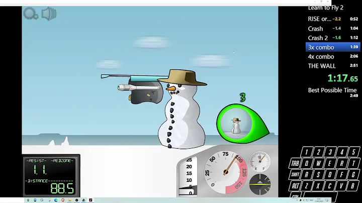 Learn to fly 2 story mode speedrun in 2.49 [Former World record]