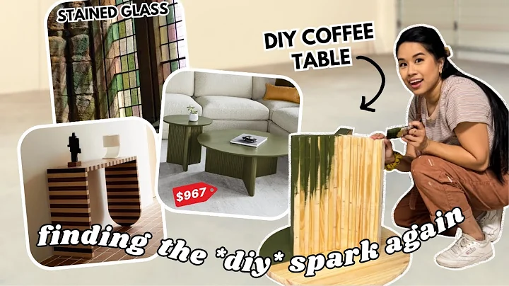 TIME TO MAKE OVER THE LIVING ROOM! (diy coffee table dupe + couch sleeve and adding stained glass) - DayDayNews