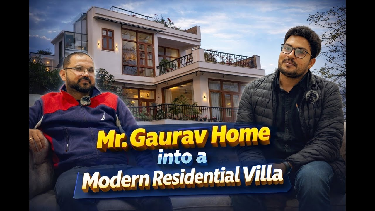 How Concept Space Shaped Mr. Gaurav Home into a Modern Residential Villa | Best Architects in Noida