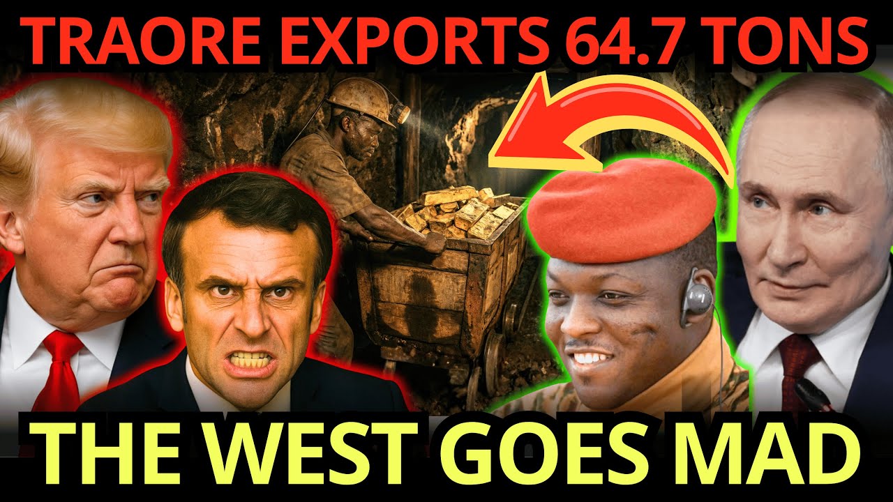 ВНИМАНИЕ: Компания Traore экспортирует 64,7 тонны золота, бросая вызов западным аппетитам.