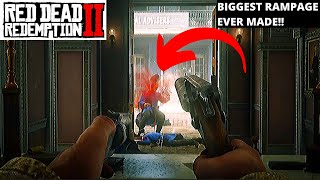 THIS IS PURE CHAOS AND I LOVE IT!! - Red Dead Redemption 2 PC Going On A Rampage And Being Evil!!
