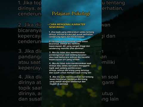 pelajaran psikologi bagaimana