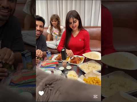 شوفو عشاء عائلة اميره وعبد الرحمن دجاج مشوي مع ايلين فتحت طلبية اغراض جديدة عائلة ميرو