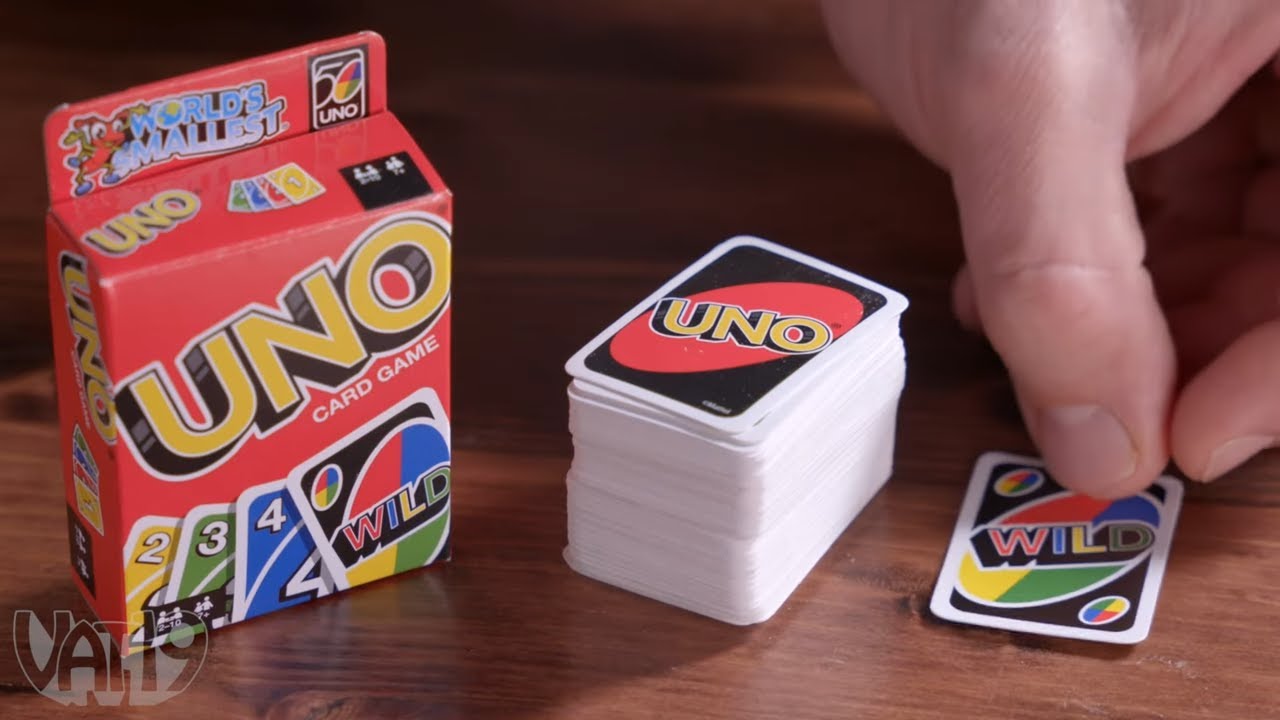 World's Smallest Uno: A fully-playable mini deck of the beloved card game.